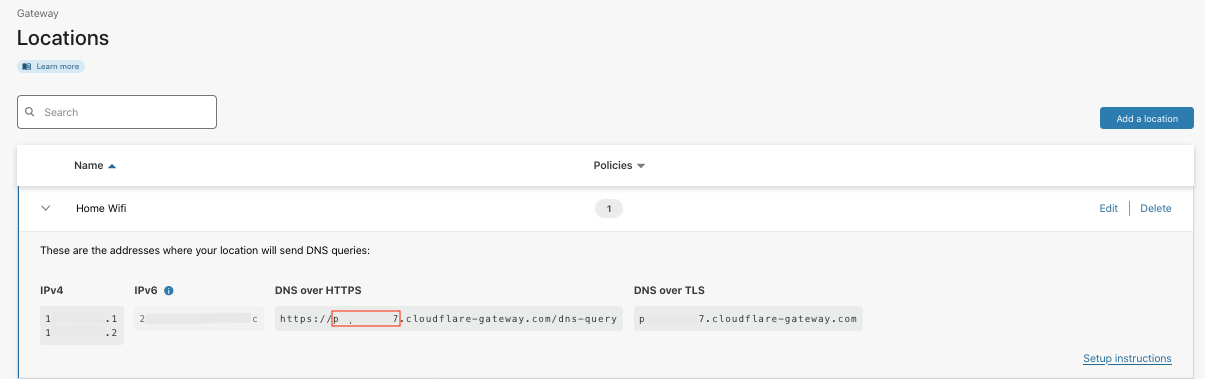 Cloudflare Gateway Locations