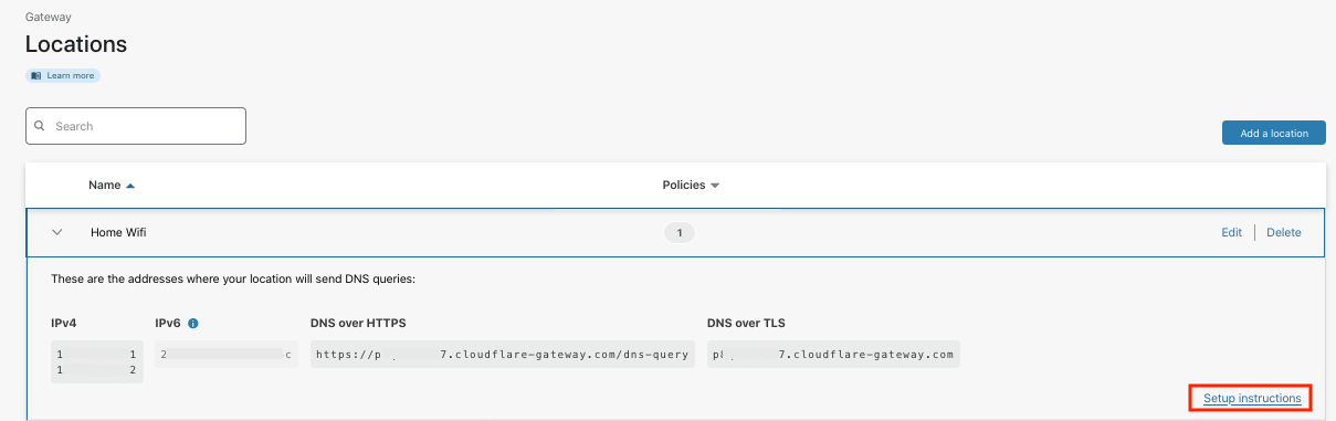 Cloudflare Gateway Locations